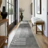 Tapete de Corredor Nórdico Simples Estampado Transfronteiriço, Tapete de Cozinha Antiderrapante e Resistente ao Desgaste, Tapete Antiderrapante ao Lado da Cama para Quarto, Disponível para Dropshipping