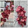Nova simulação Hu Jilan comércio exterior fábrica 9 Hu Jilan casamento branco mão segurando estrada chumbo decoração flores falsas atacado