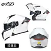 Casco de Moto Publicitario para Hombres y Mujeres, Casco Integral de Moto Universal para Todas las Estaciones, Luz Trasera LED, Casco Abierto de Invierno Certificado 3C/Dot