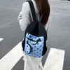 Mochila de lunares estilo coreano, bolsa ligera casual para exteriores y senderismo, bolsa versátil de nicho para laptop, mochila para estudiantes universitarios y de preparatoria