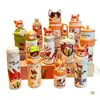 Copo Térmico Infantil Judy Nick, Modelo Novo, Copo com Canudo Estiloso para Meninas, Garrafa de Água com Alça Portátil, Especialmente Projetado para Alunos Indo para a Escola