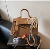 Transfronterizo 2026 Bolso Kelly Nuevo Moda Bolso Cuadrado Pequeño Versátil Elegante Bolso de Trabajo Bolso de Hombro Cruzado Bolso de Mano para Mujer