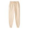 Calças Casuais Masculinas e Femininas de Outono e Inverno Transfronteiriças, Forradas com Fleece, Espessadas, Desejo Quente, Esportivas, Cor Sólida, Calças de Moletom