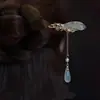 Nuevo Pasador de Pelo con Borla de Perla y Flor Estilo Nacional Chino para Mujer Pin Lateral Estilo Antiguo Accesorios para el Cabello Hanfu Accesorios para Fotos