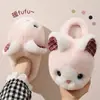 Lindas Pantuflas de Algodón para Mujer 2026 Nuevas Otoño/Invierno para Interiores Hogar Felpa Cálidas Lindas Pantuflas de Algodón para el Hogar para Damas