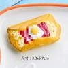 Simulación palomitas de maíz grandes hamburguesa mango arroz glutinoso comida gourmet accesorios de juego accesorios para refrigerador