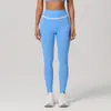 Calça de yoga de cintura alta com color blocking estilo europeu e americano, calça cropped de secagem rápida para corrida e fitness, leggings esportivos justos, que levantam o bumbum e controlam a barriga