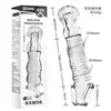 Série Prazer Cristal de Besta de Quatro Atributos Conjunto Raiz de Dragão Dente de Lobo para Homens, Anel de Aperto de Longa Duração, Anel de Bloqueio, Brinquedo Sexual Adulto