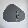 Mantel de Imitación de Cuero con Textura de Guijarro, Creativo, Impermeable y a Prueba de Aceite, Mantel Triangular Aislante, Estilo Ins, Decoración Navideña