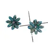 Presilha Flor de Cristal, Presilha Pequena Simples e Versátil para Franja, Presilha Elegante de Lado Celebridade da Internet, Mini Presilha de Cabelo