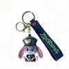 Nuevo Colgante Llavero Electrochapado de Zootopia, Lindo Llavero de Judy y Nick, Accesorio para Bolso de Pareja