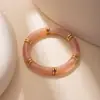 Pulseira de Acrílico com Nova Combinação de Cores Estilo Retrô Europeu e Americano Pulseira Geométrica Simples Versátil de Personalidade Transfronteiriça para Mulheres