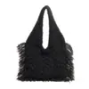 Bolso de Punto de Gran Capacidad Estilo Relajado para Mujer 2026 Nuevo Bolso de Hombro Versátil para el Trabajo Bolso Tote Cubo para Estudiante Universitario