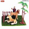 Juguete infantil simulación micro paisaje planta árbol frutal modelo paisaje árbol escena árbol arena mesa decoración animal modelo