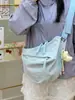 Bolso de Lona de Nylon Casual de Gran Capacidad Estilo Coreano para Mujer 2026 Nuevo Bolso Sencillo Tipo Dumpling Versátil para Hombro y Cruzado
