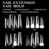 Caja de Moldes para Uñas Pegamento de Cristal Rápido para Extensión Uñas Postizas 96 Piezas con Escala Fábrica de Uñas Postizas Venta al por Mayor