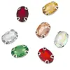 Diamante de Garra Acrílica Oval Blanco k Garra Única Diamante Cosido a Mano DIY Ropa Zuecos de Boda Materiales para Joyería Accesorios Venta al por Mayor