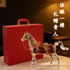 Botella de vino de vidrio de borosilicato alto, botella de whisky con forma de caballo, botella de vino de vidrio creativa de alta gama con forma de animal del zodiaco