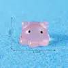 Paisagem em miniatura, criativa e fofa, baleia e polvo brilhantes, acessórios de decoração DIY de animais marinhos, figuras de resina