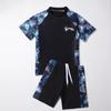 Traje de baño para niños y estudiantes divididos, traje de baño de manga corta para niños grandes, traje de baño de secado rápido, traje de baño conservador para surf
