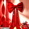 Decoração de Quarto de Casamento Sala de Estar de Casa Nova Decoração Pendurada com Laço de Casamento Cenário de Casamento Chinês Montagem de Atmosfera Suprimentos de Casamento
