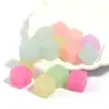 Acrílico 14mm Colorido Gelatina Colorida Quadrada Furo Reto Contas Soltas Pulseira Pingente DIY Acessórios de Joias com Contas Atacado