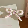 Elegante y Lujoso Pasador de Lunares con Dulce Lazo, Pinza Lateral para Flequillo de Mujer, Exquisita Pinza Recta