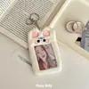 Estilo ins porta-cartões de porco rosa anjo estilo menina caçadora de estrelas porta-cartões pequeno fofo pingente presente para melhor amiga