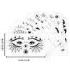 Venta Caliente Transfronteriza Maquillaje de Ojos de Araña para Halloween Tatuaje Facial Delineador Negro Tatuajes Impermeables Divertidos