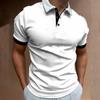 Polo de comercio exterior transfronterizo para hombre, nueva camiseta de verano, camiseta de manga corta para hombre, polo popular de moda.