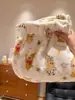 Pantalones de pijama de forro polar con copos de nieve, nueva colección 2026, estilo lindo otoño/invierno, cálidos, casuales y versátiles para usar en casa