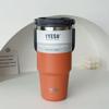 Taza de vacío Taishuo con asa para mujer, gran capacidad, taza de café de acero inoxidable, taza de agua para coche, taza de aspecto atractivo para hombres y niñas