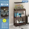 Soporte de exhibición de piedra, soporte para pecera, base, mesa auxiliar, mesa de rincón, soporte para plantas, sala de estar de madera maciza de pie