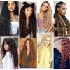 Cabello crochet de onda profunda trenza peluca transfronteriza rizo francés cabello de fibra química trenza de agarre