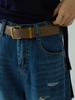 [Oufan] Jeans da Moda com Design de Rasgos e Buracos Cintura Alta para Mulheres Verão Estilo Coreano Visual Emagrecedor Calça Wide Leg Nove Pontos 3039
