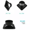 Base com Flange Coifa Adaptador de Saída de Ar para Banheiro Ventilador de Exaustão Quadrado para Redondo Tubo de Exaustão 160 100 Ventilação