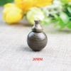 Estupa de chá de nanmu com aro dourado sombrio de Sichuan Cabeça de Buda de ébano Acessórios para contas de Buda DIY Materiais para joias pulseira de rosário
