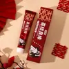 Set de tocador de boda, regalo de boda, regalo de recepción de boda, caja de regalo a juego, color rojo festivo, cepillo de dientes y pasta de dientes para la novia