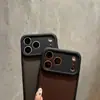 Acabado Mate Similar a la Piel Negra Adecuado para Funda de Teléfono Apple 17 Pro Max, Cobertura Total Negro Transparente iPhone 16 Funda Suave Anticaídas