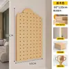 Estante de Pared de Tablero Perforado de Madera Maciza para Almacenamiento Pasillo Color Nogal Forma Decoración de Pared Exhibición de Almacenamiento