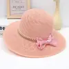 Sombrero de Verano con Ala Ancha para Mujer, Protección Solar, Sombrero de Paja con Lazo, Elegante Sombrero de Paja Transpirable con Ala Ancha para Vacaciones en la Playa