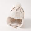 Sombrero de otoño e invierno para niños, sombrero de bebé de gamuza cálido con orejeras para niñas, sombrero Lei Feng engrosado con forro polar para niños al por mayor