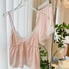 Pijamas de seda de hielo para mujer, de verano, para niñas, puros pantalones cortos con tirantes, ropa para el hogar, pijamas para mujer, ropa sexy rosa para el hogar.