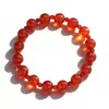 Pulseira de Cristal Mais Vendida Transfronteiriça, Pulseira Elástica de Contas Feita à Mão para Homens e Mulheres, Pulseira da Sorte para Casais com Pedra Olho de Tigre e Obsidiana