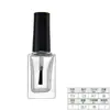 Botellas Transparentes Redondas y Cuadradas para Esmalte de Uñas 5ml 10ml 15ml Botellas de Vidrio para Cosméticos con Tapa y Pincel