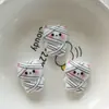 Dibujo Animado Halloween Fantasma Murciélago Creativo Bricolaje Pegamento de Crema Pasador Funda de Teléfono Móvil Llavero Flor para Zapatos Material de Decoración