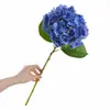 Flor de Hortensia Grande Hidratante con Textura 3D y 176 Pétalos, Flor Artificial para Arreglos Florales de Boda y Decoración, Flor Falsa de Hortensia de Película