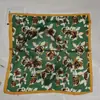 Pañuelo cuadrado estampado de leopardo bufanda coreana femenina de seda versátil pañuelo para el pelo bufanda retro flor de anacardo pañuelo cuadrado pequeño venta al por mayor
