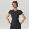 Nueva Camiseta de Yoga Transpirable para Mujer Verano 2026, Ropa Deportiva de Secado Rápido para Correr, Entrenamiento y Fitness, Top Deportivo Ajustado de Manga Corta