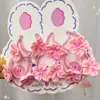 Cuerda para el pelo de niña Color Primavera y Verano Margarita Cerezo Dulce Alta Elasticidad Correa para el pelo Accesorios para el pelo Pastoriles